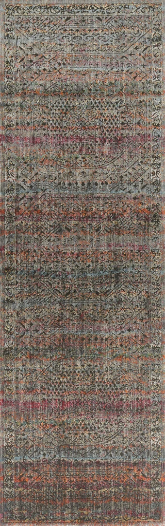 Loloi Javari Power Loomed Charcoal / Sunset Rug 8 Loloi Javari Power Loomed Charcoal / Sunset Rug