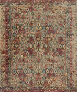 Loloi Javari Power Loomed Slate / Berry Rug