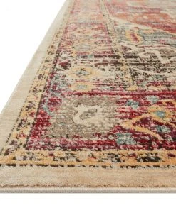 Loloi Javari Power Loomed Berry / Sunrise Rug RUGS