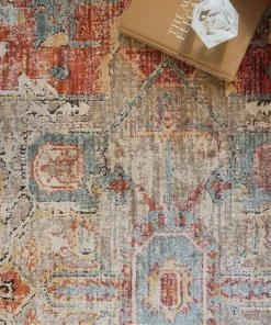 Loloi Javari Power Loomed Berry / Sunrise Rug RUGS