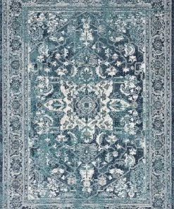 Loloi Joaquin Power Loomed Ocean / Ivory Rug