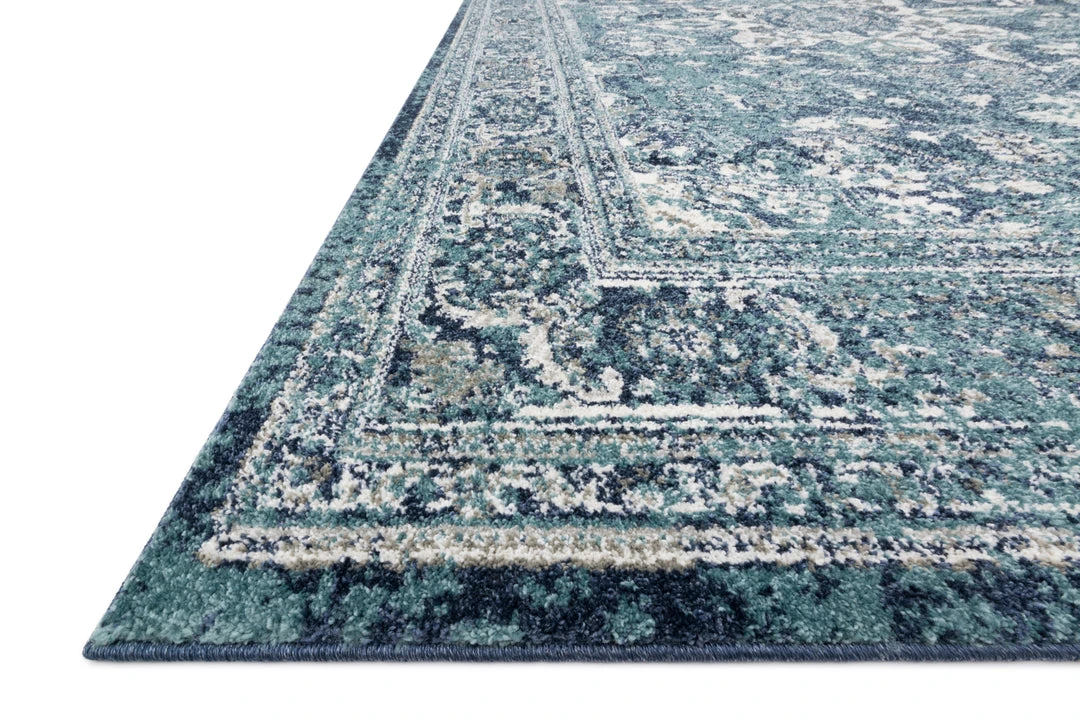 Loloi Joaquin Power Loomed Ocean / Ivory Rug 4 Loloi Joaquin Power Loomed Ocean / Ivory Rug