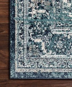 Loloi Joaquin Power Loomed Ocean / Ivory Rug 7 Loloi Joaquin Power Loomed Ocean / Ivory Rug