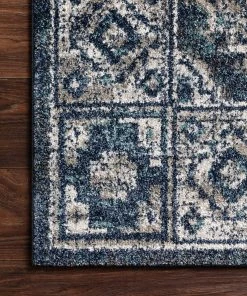 Loloi Joaquin Power Loomed Denim / Grey Rug RUGS 7 Loloi Joaquin Power Loomed Denim / Grey Rug RUGS
