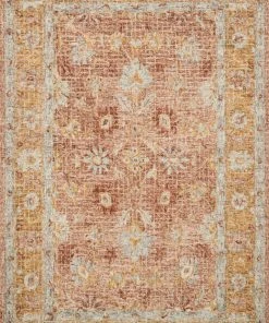 Loloi Julian Hooked Terracotta / Gold Rug RUGS