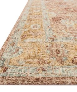 Loloi Julian Hooked Terracotta / Gold Rug RUGS