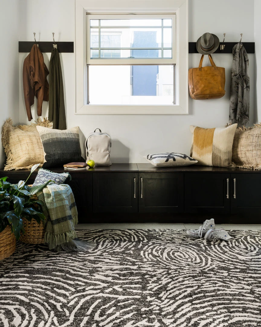 RUGS Loloi Juneau Hand Tufted Charcoal / Silver Rug 4 RUGS Loloi Juneau Hand Tufted Charcoal / Silver Rug