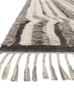 Loloi Khalid Hand Knotted Stone / Charcoal Rug RUGS