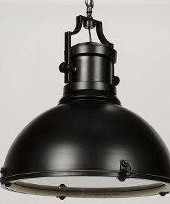 Noir Metal Marine Fixture Pendant, Black Metal
