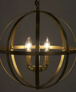 Noir 353 Pendant, Small, Antique Brass All Lighting