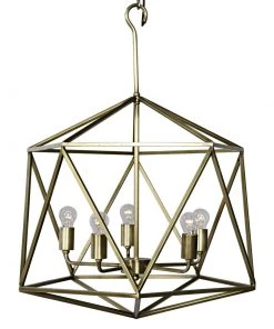 Noir Alden Pendant, Antique Brass All Lighting