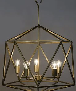 Noir Alden Pendant, Antique Brass All Lighting
