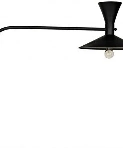 Sconces Noir Enzo Sconce, Black Steel