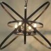 All Lighting Noir Sassari Pendant, Black Metal