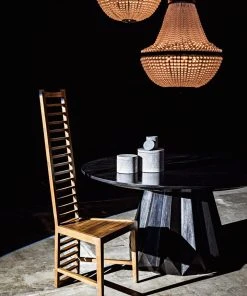 Noir Mist Chandelier, Black Metal