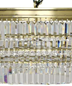 Noir Crystal Pendant, Large, Antique Brass, Metal And Crystals