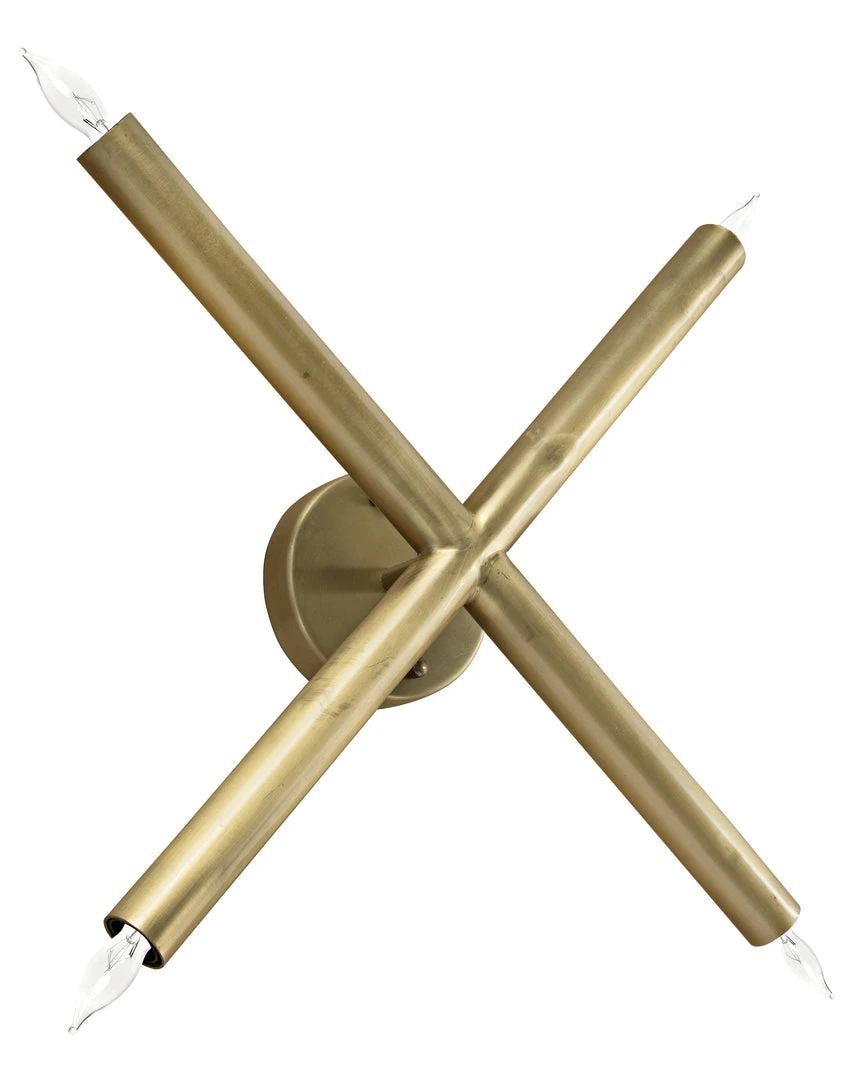 Sconces Noir Cross Sconce, Antique Brass 3 Sconces Noir Cross Sconce, Antique Brass