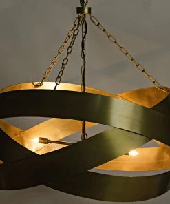 All Lighting Noir QS Orion Pendent, Antique Brass