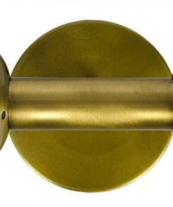 Noir Antiope Sconce, Antique Brass, Metal And Glass