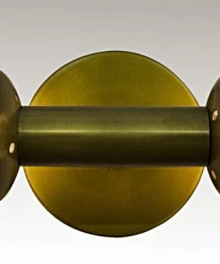Noir Antiope Sconce, Antique Brass, Metal And Glass