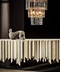 Noir Bruna Chandelier, Small, Antique Brass All Lighting