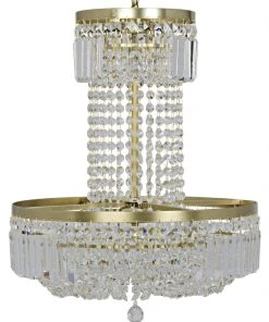 Noir St. Petersburg Chandelier, Antique Brass, Metal And Glass All Lighting