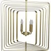 Noir Dimaclema Chandelier, Small, Antique Brass All Lighting
