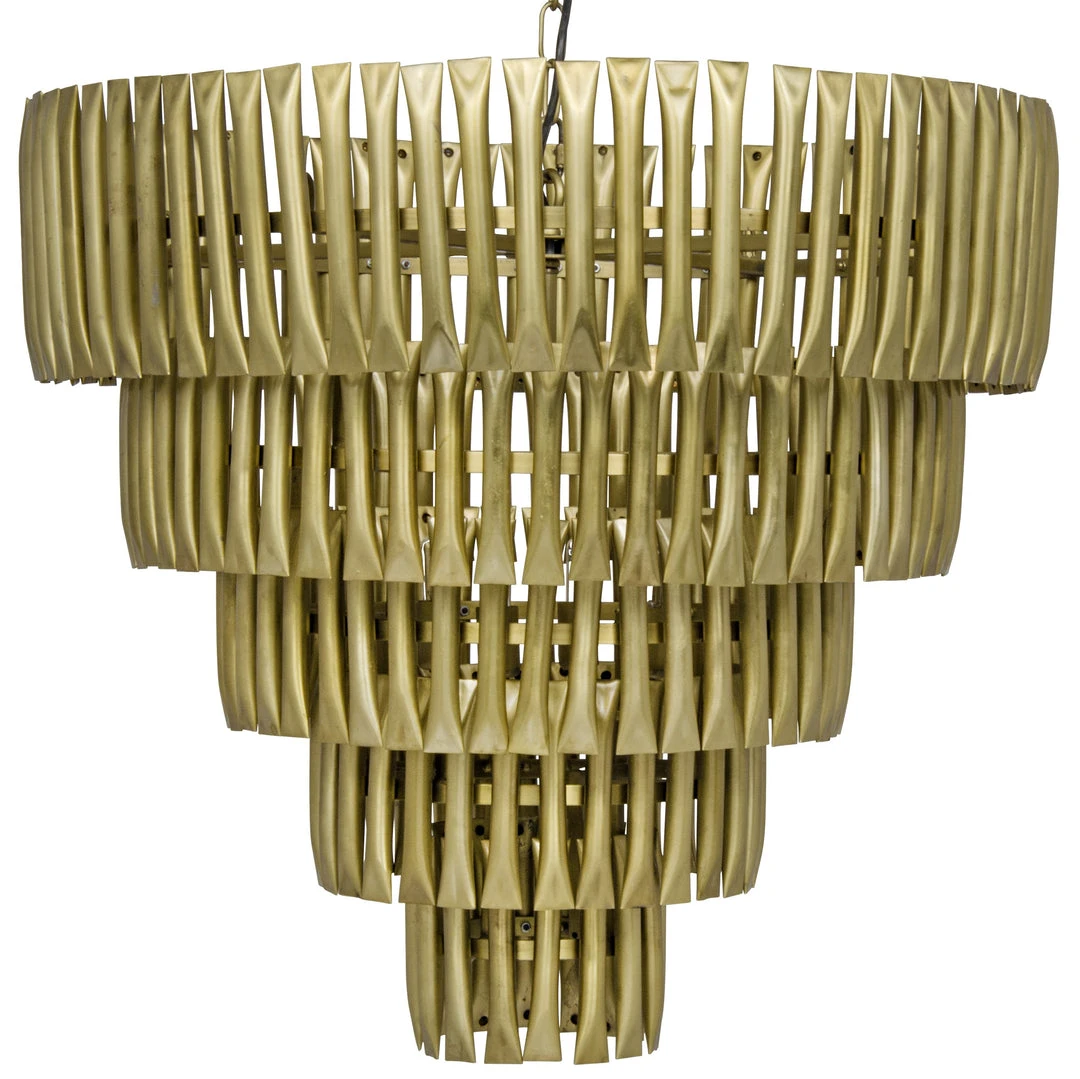 Noir Lord Chandelier, Antique Brass All Lighting 3 Noir Lord Chandelier, Antique Brass All Lighting