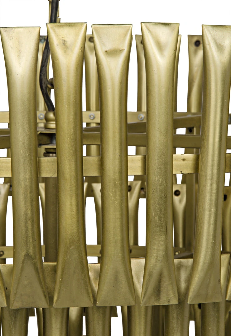 Noir Lord Chandelier, Antique Brass All Lighting 4 Noir Lord Chandelier, Antique Brass All Lighting