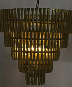 Noir Lord Chandelier, Antique Brass All Lighting 7 Noir Lord Chandelier, Antique Brass All Lighting