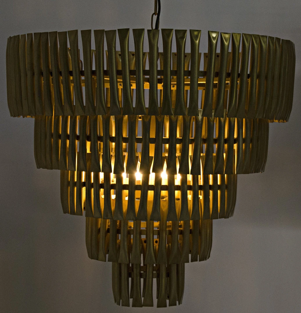 Noir Lord Chandelier, Antique Brass All Lighting 5 Noir Lord Chandelier, Antique Brass All Lighting