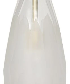 All Lighting Noir Ice Pendant, Metal And Glass