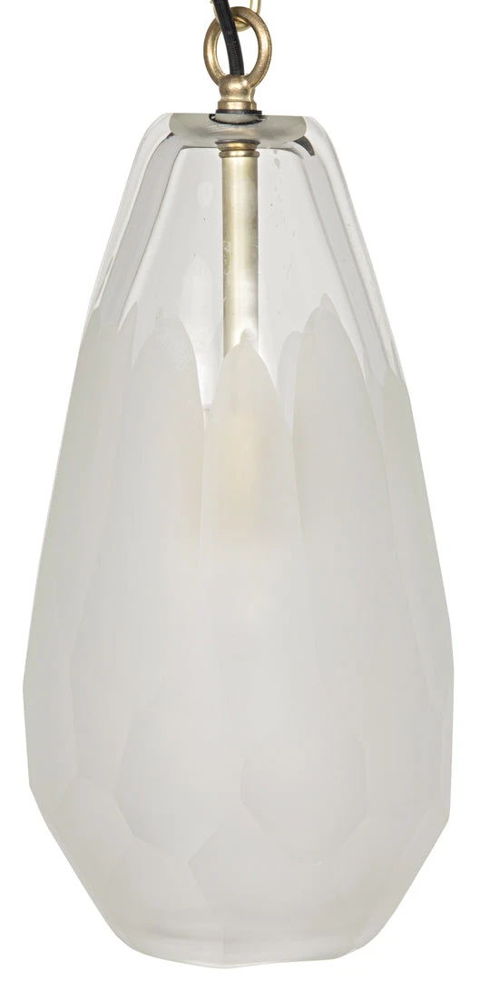 All Lighting Noir Ice Pendant, Metal And Glass 3 All Lighting Noir Ice Pendant, Metal And Glass