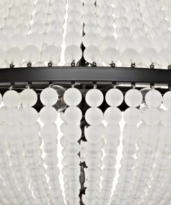 All Lighting Noir Small Brington Chandelier, Black Metal