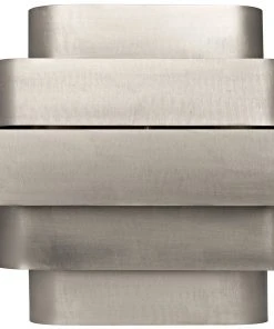 Noir Baas Sconce, Antique Silver