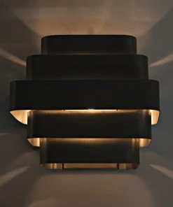 Noir Baas Sconce, Antique Silver