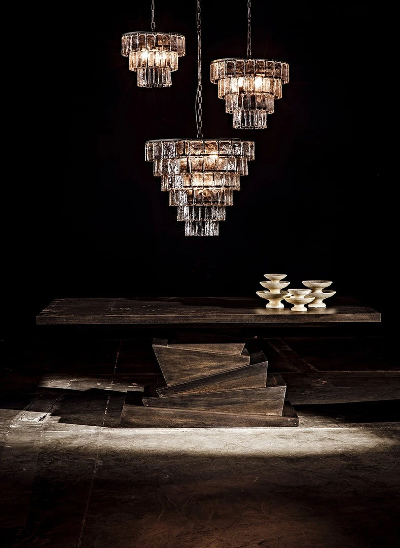 Noir Carnegie Chandelier, Black Metal, Large All Lighting 4 Noir Carnegie Chandelier, Black Metal, Large All Lighting