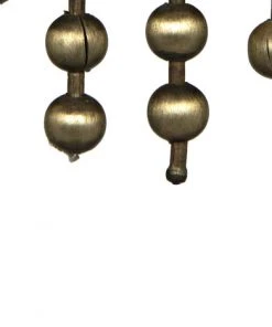 Noir Domo Chandelier, Metal With Brass All Lighting