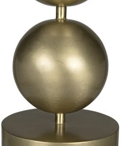 Table Lamps Noir Tulum Table Lamp With Shade, Antique Brass 5 Table Lamps Noir Tulum Table Lamp With Shade, Antique Brass