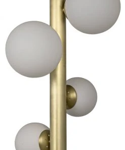 All Lighting Noir Orellana Chandelier, Antique Brass