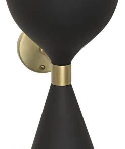 Noir Aegeon Sconce, Black Metal Sconces