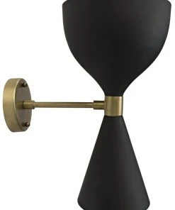 Noir Aegeon Sconce, Black Metal Sconces
