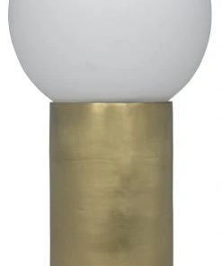 Noir New Luna Lamp, Antique Brass Table Lamps