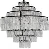 All Lighting Noir Satellite Chandelier, Black Metal