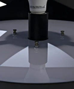 Noir Orion Floor Lamp, Black Steel