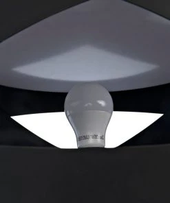 Noir Orion Floor Lamp, Black Steel