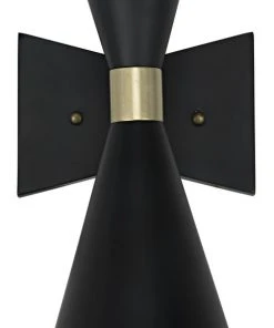 Sconces Noir Ariel Sconce, Black Metal