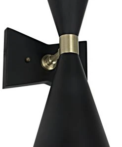 Sconces Noir Ariel Sconce, Black Metal