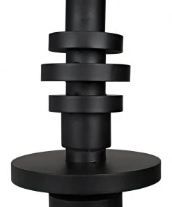 Noir Wilton Floor Lamp With Shade, Black Steel Floor Lamps