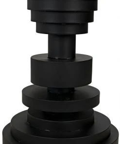 Noir Wilton Floor Lamp With Shade, Black Steel Floor Lamps